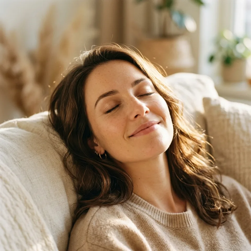 Patient enjoying life free from migraine pain