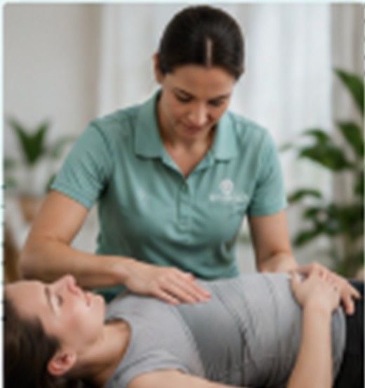 Dr. Daniel Goodman performing gentle Webster postpartum examination